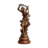 Lamp foot signed Auguste Moreau