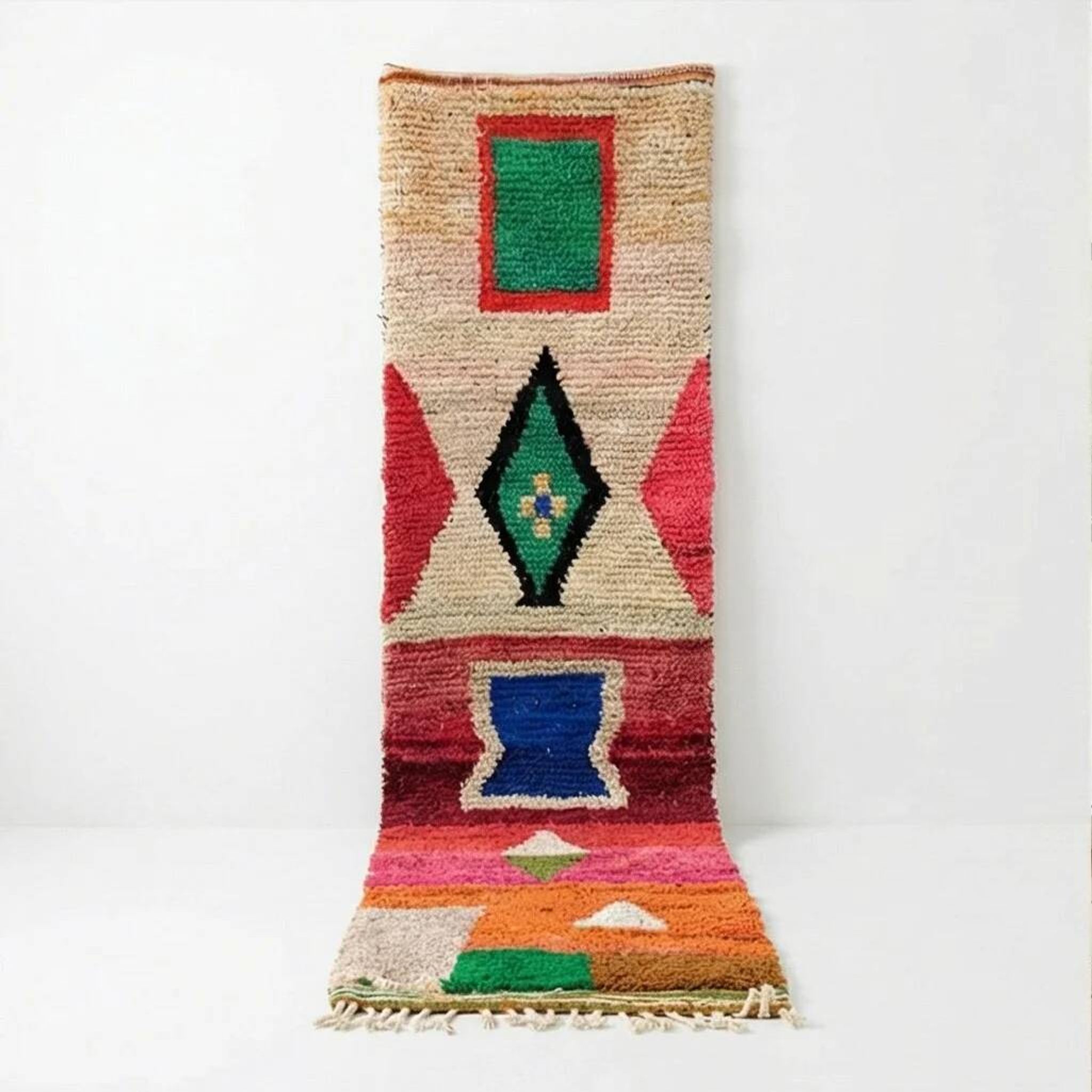 Colourful Berber hallway rug 75 x 280 cm