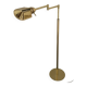 Brass reading floor lamp from the 1970s