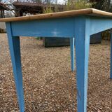 Old antique wooden bistro table