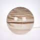 Glass lamp in the shape of a sphere, planetary