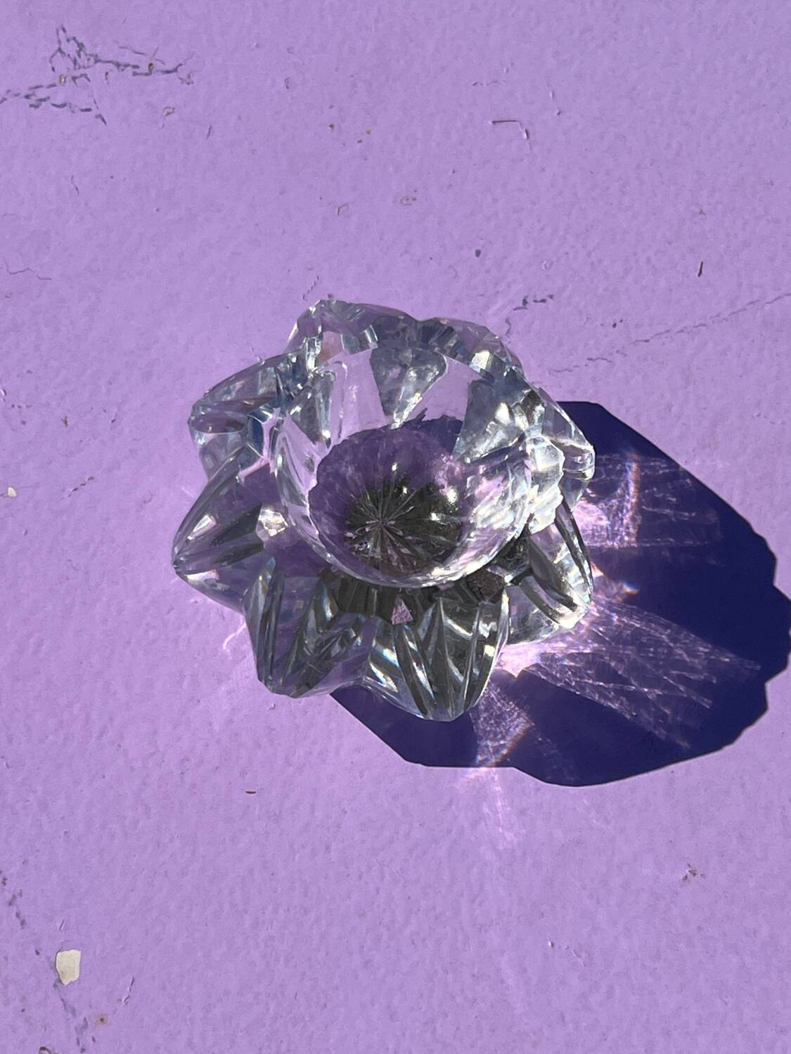 Crystal tea light holder - Le Creusot