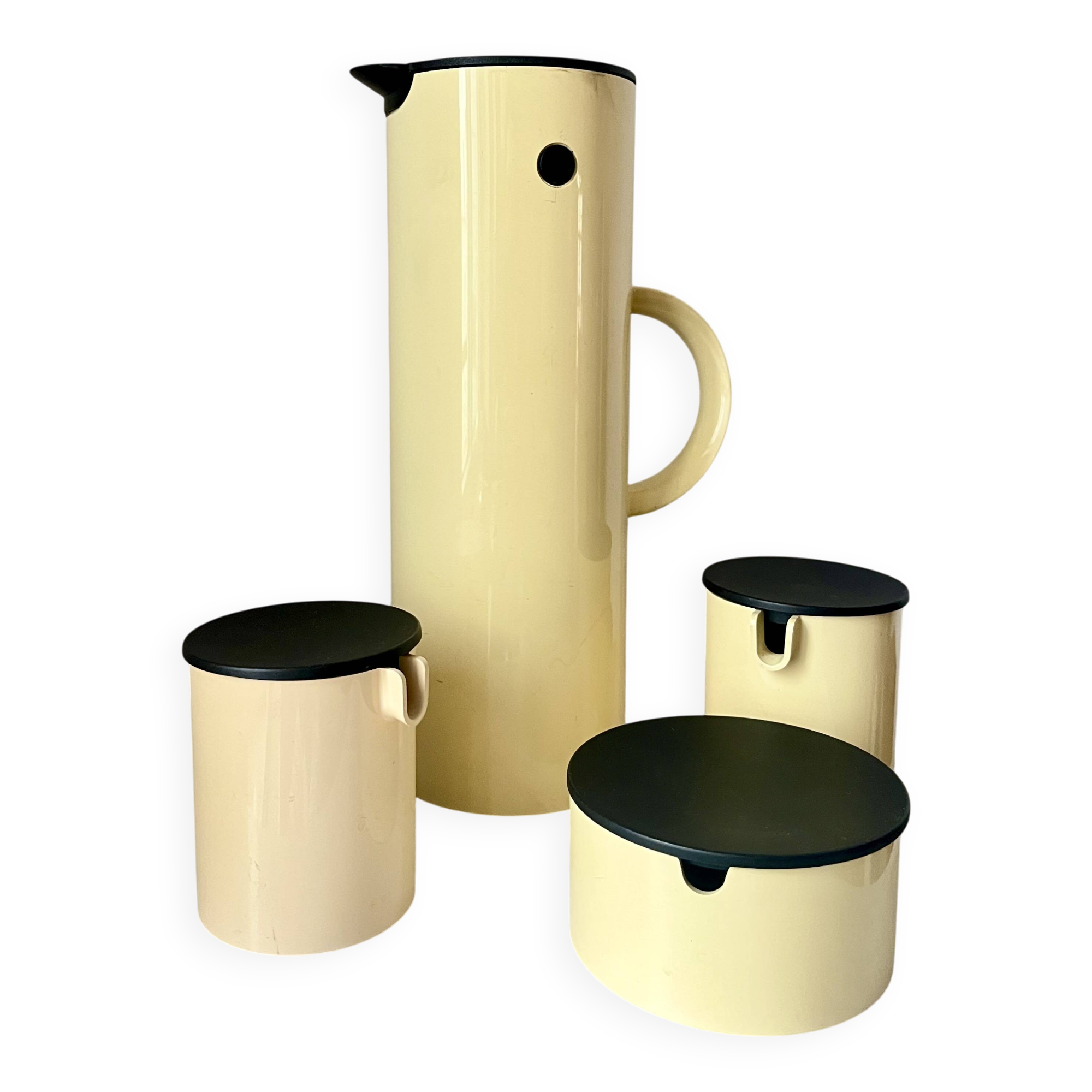 Vintage Set of EM77 Vacuum Jugs and thermos by Erik Magnussen for Stelton