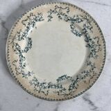Set of 9 Terre de Fer flat plates - Sarreguemines U&C Mozart
