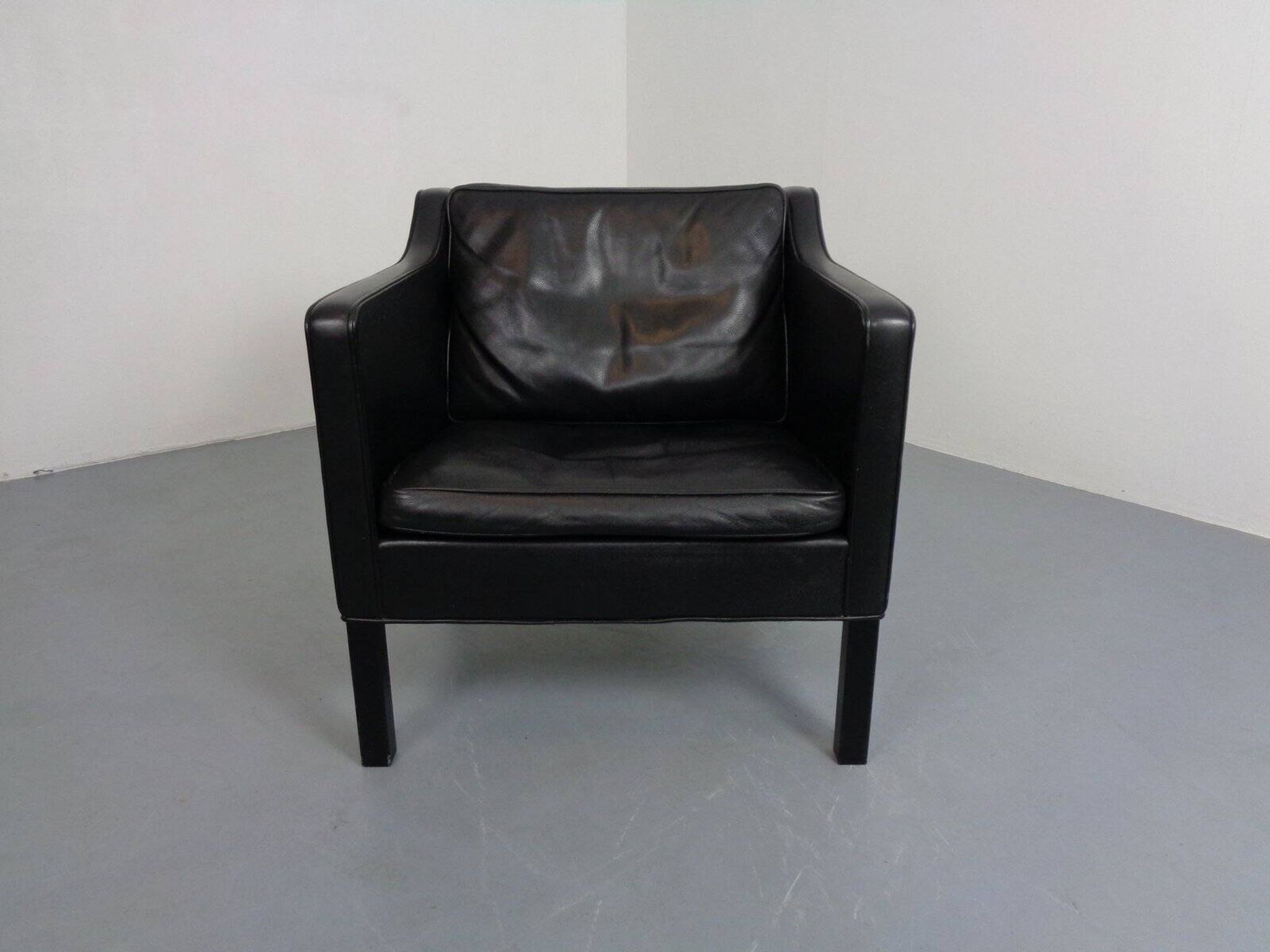 2321 Leather Armchair by Børge Mogensen for AS Fredericia Stolefabrik, Denmark, 1960s
