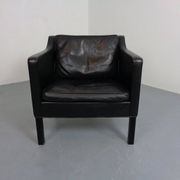 2321 Leather Armchair by Børge Mogensen for AS Fredericia Stolefabrik, Denmark, 1960s