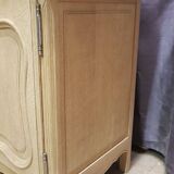 Ancienne commode 2 portes en chêne aérogommé, à peindre ou vernir.