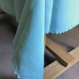 Tea cloth in pure linen aqua