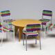 Ensemble de cinq chaises pour enfants IKEA Färgglad