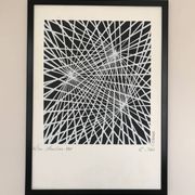 Kinetic Art. Signed and framed lithograph by C. du PLESSIS.