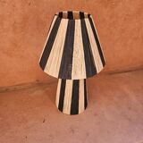 Raffia pendant light, raffia hanging lampshade, 100% handmade