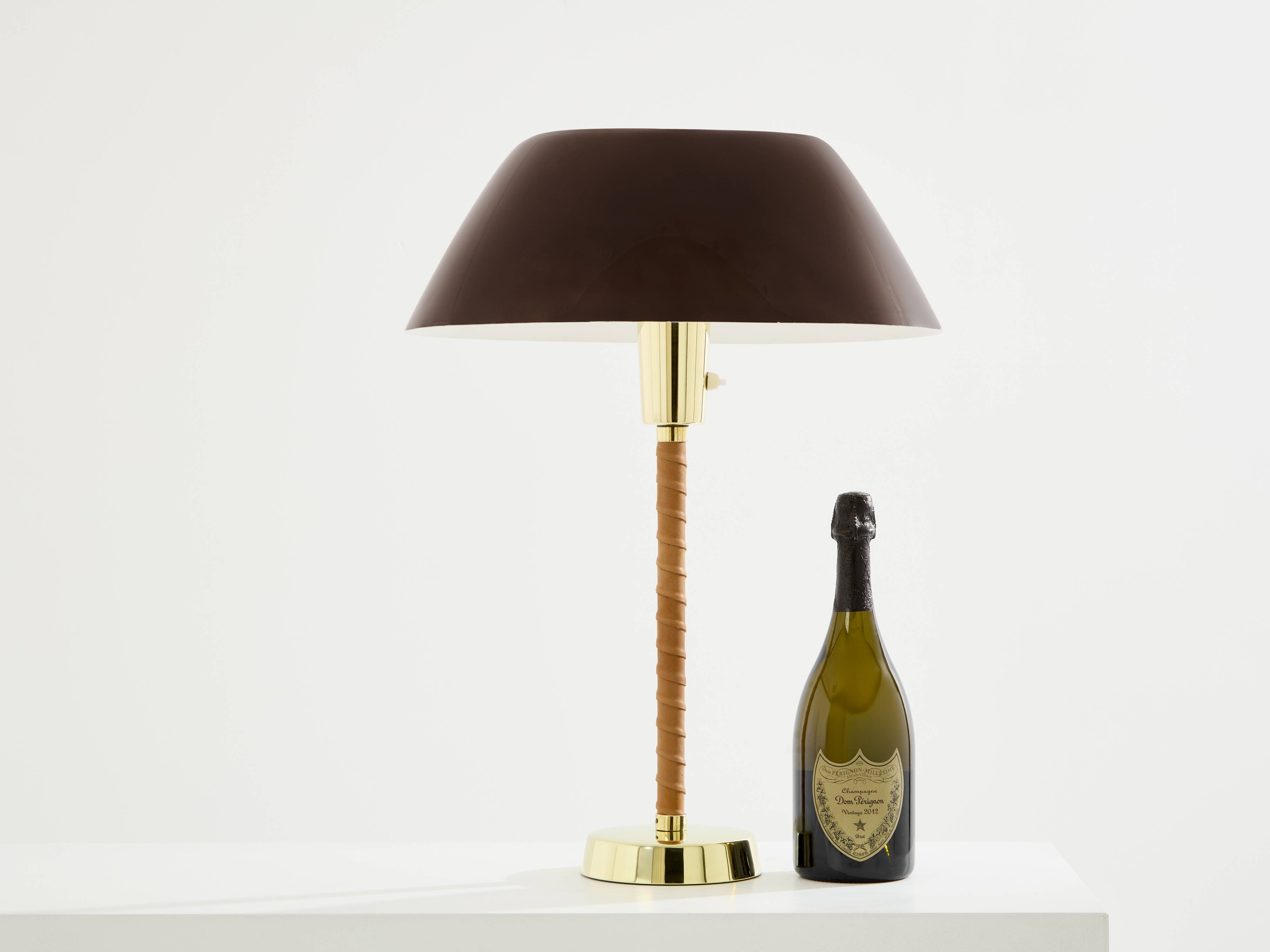 Lisa Johansson-Pape senator lamp brass and leather 1950