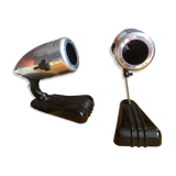 Pair of Hanau lamps, streamline design