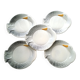 5 ceramic foie gras plates from Faïencerie de la Linde
