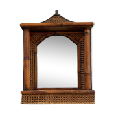 Bamboo cannage wall mirror