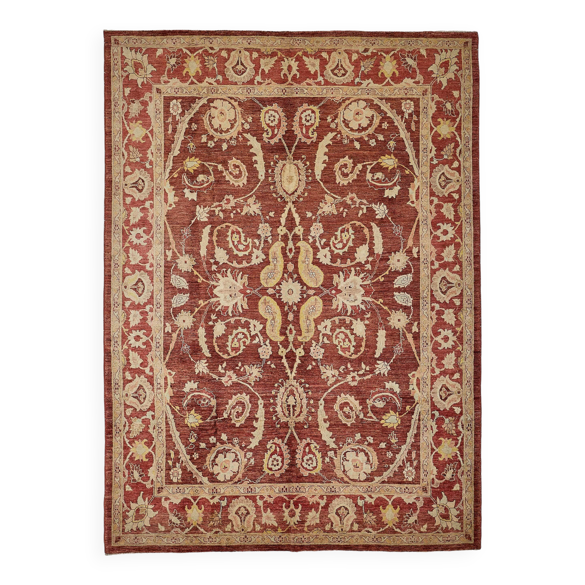 Turkish Handknotted Wool Oushak Rug 216 cm x 298 cm