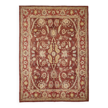 Tapis Oushak en laine noué à la main turc 216 cm x 298 cm