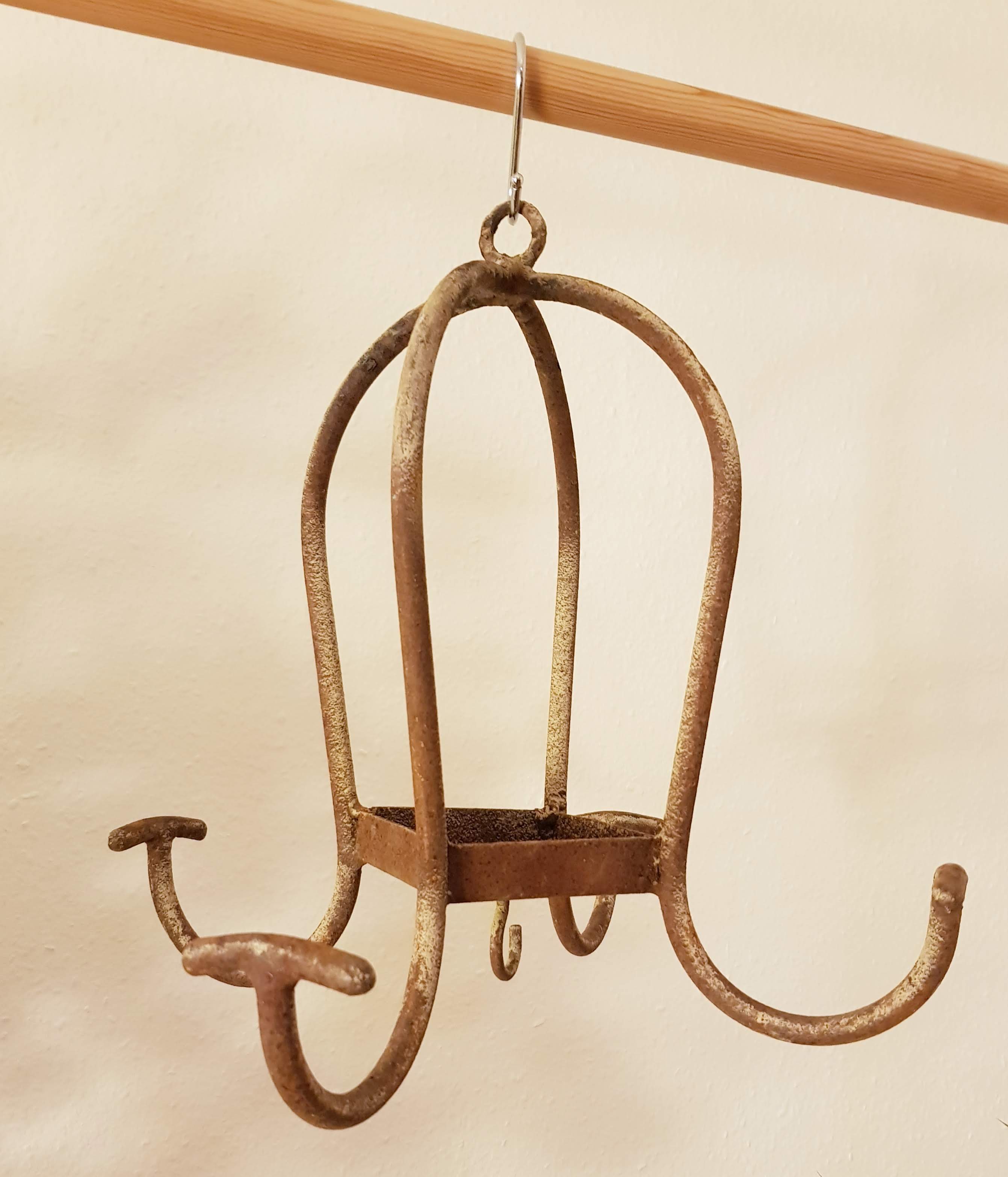 Industrial wrought iron hanger