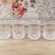 Set of 4 Cristal d'Arques Longchamp goblet-shaped liqueur glasses