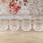 Lot de 4 verres à liqueur forme gobelet Cristal d'Arques modèle Longchamp