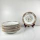 Set of 10 deep plates Gien model Rouen Sainfoin, 1990