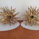 Pair of wall lamps signed moerenhout, belgium 1970s