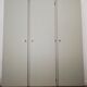 Armoire années 50 chêne et kaki clair