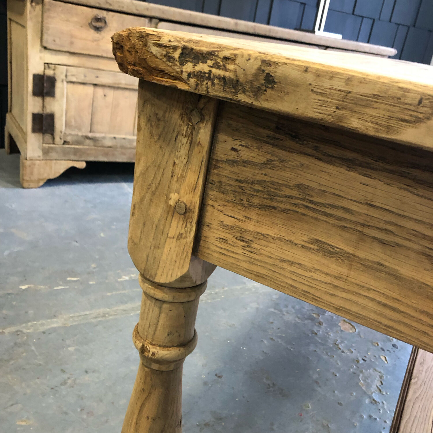 Oak farmhouse table XIXth