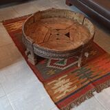 Kilim carpet in cotton and burlap 90x160cm