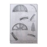 Carpentry board " Plan Cutting and Geometric Elevation,... "