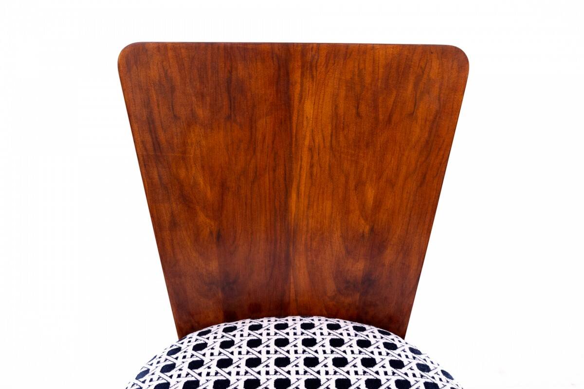 A set of chairs designed by J. Halabala, Czechoslovakia, 1930s. After renovation.