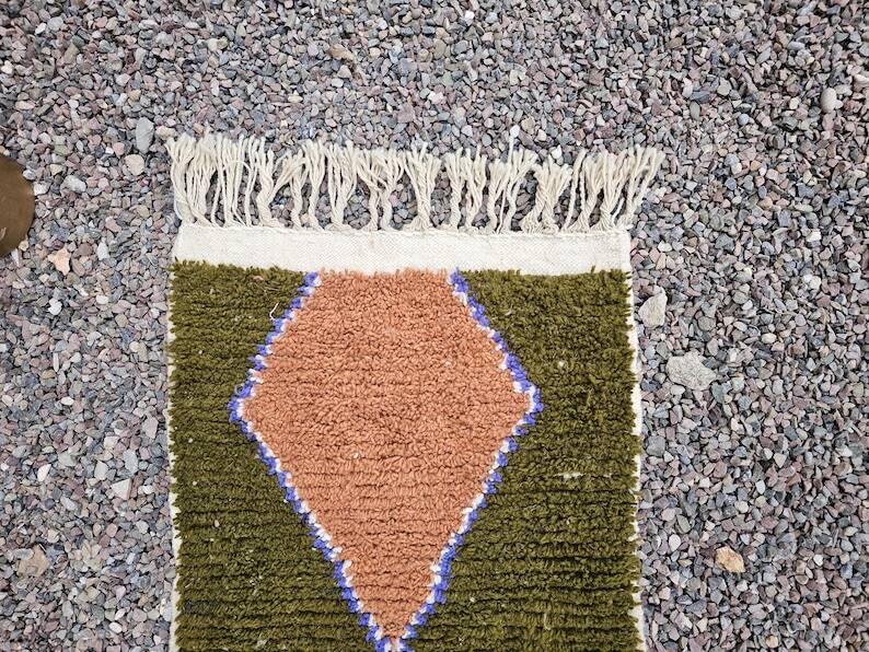 Moroccan runner rug 300cm x 70cm