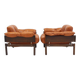 Ensemble de fauteuils MP-13 de Percival Lafer en cuir cognac