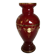 Cameo vase and red cabochons in burgundy glass