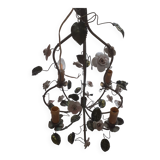 Chandelier with porcelain flower
