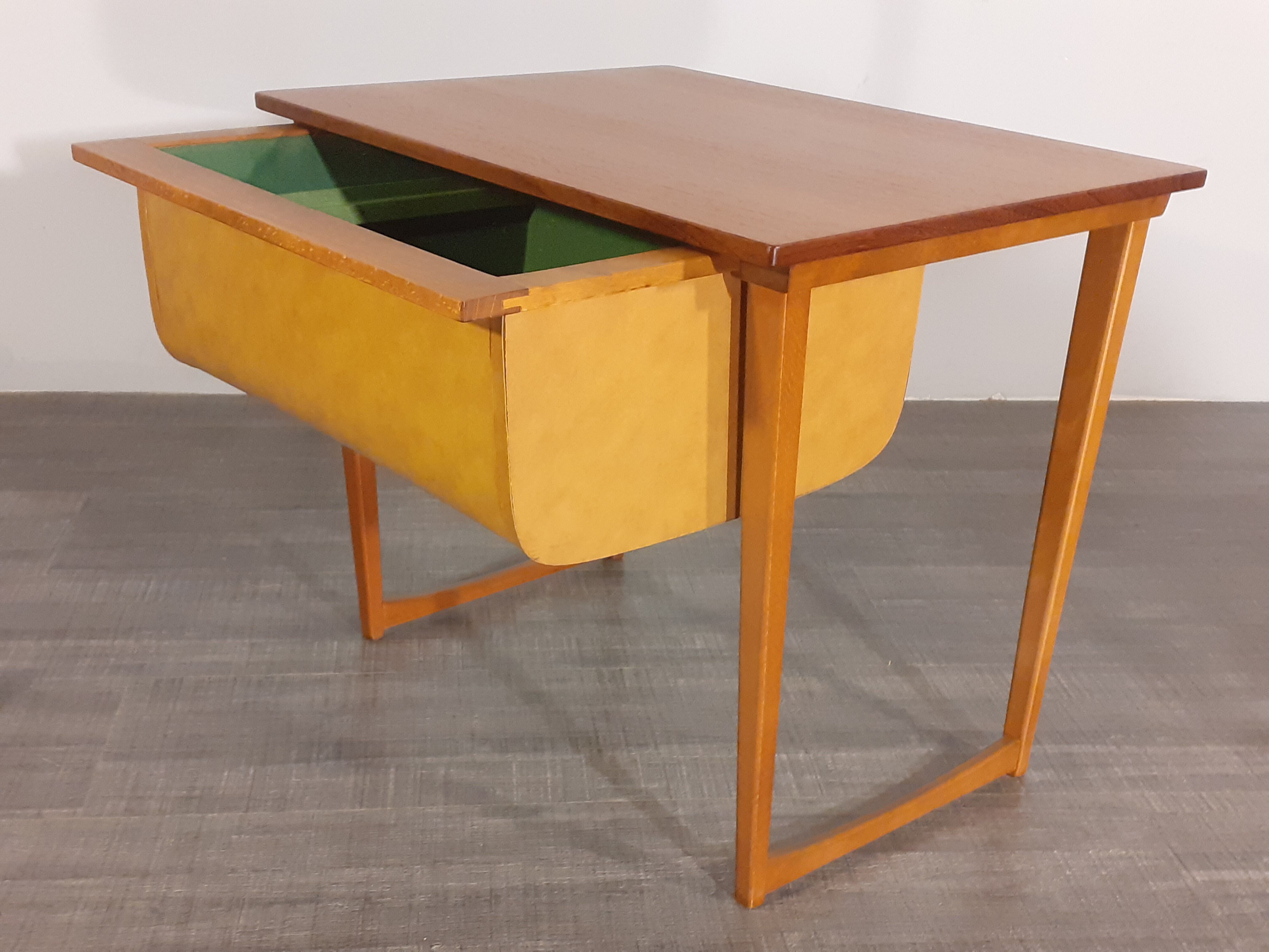 Norwegian teak and leather designer, 1960