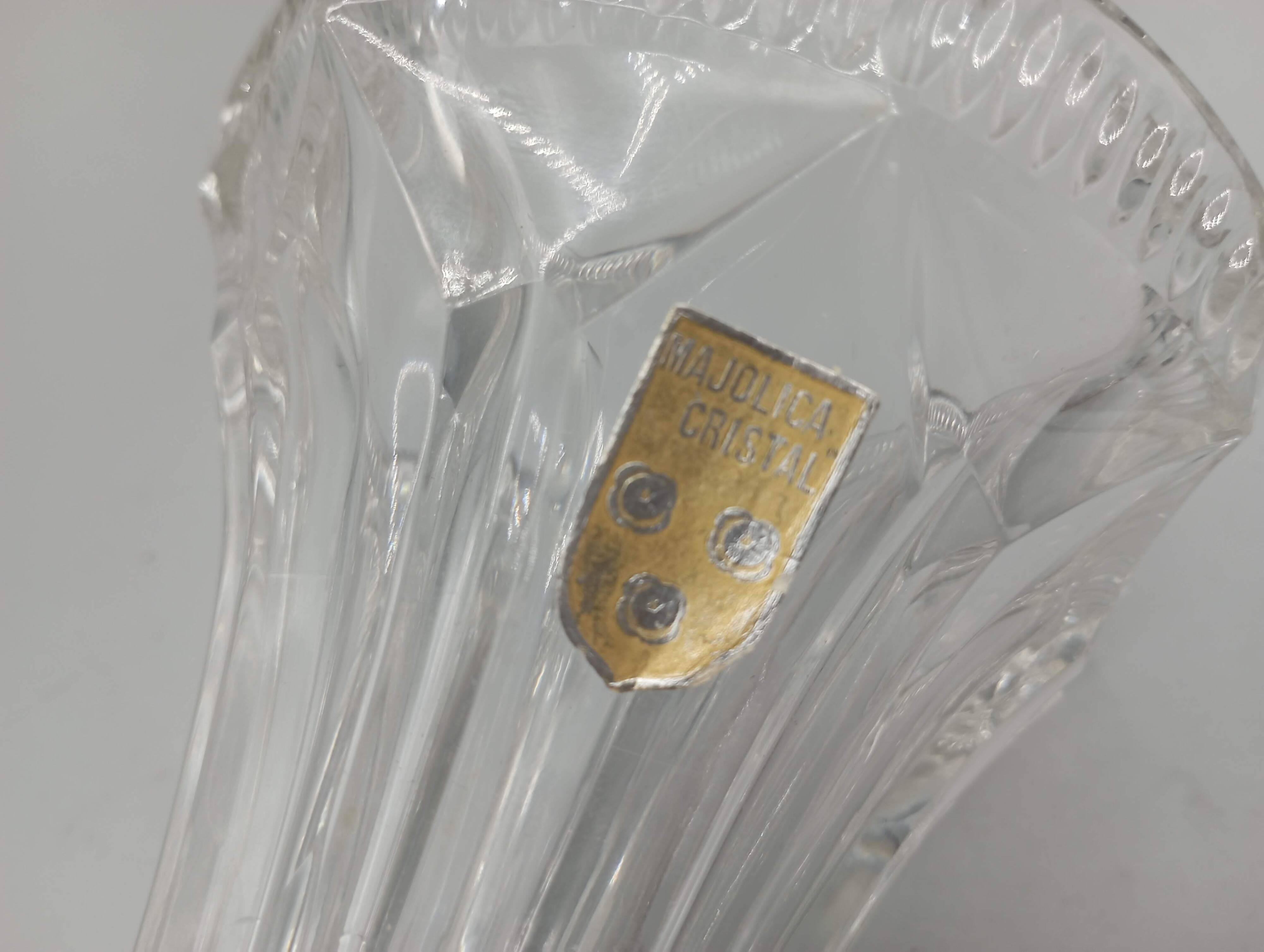 Crystal vase, Majolica Crystal