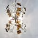 Mid century glass sputnik chandelier, 1970s