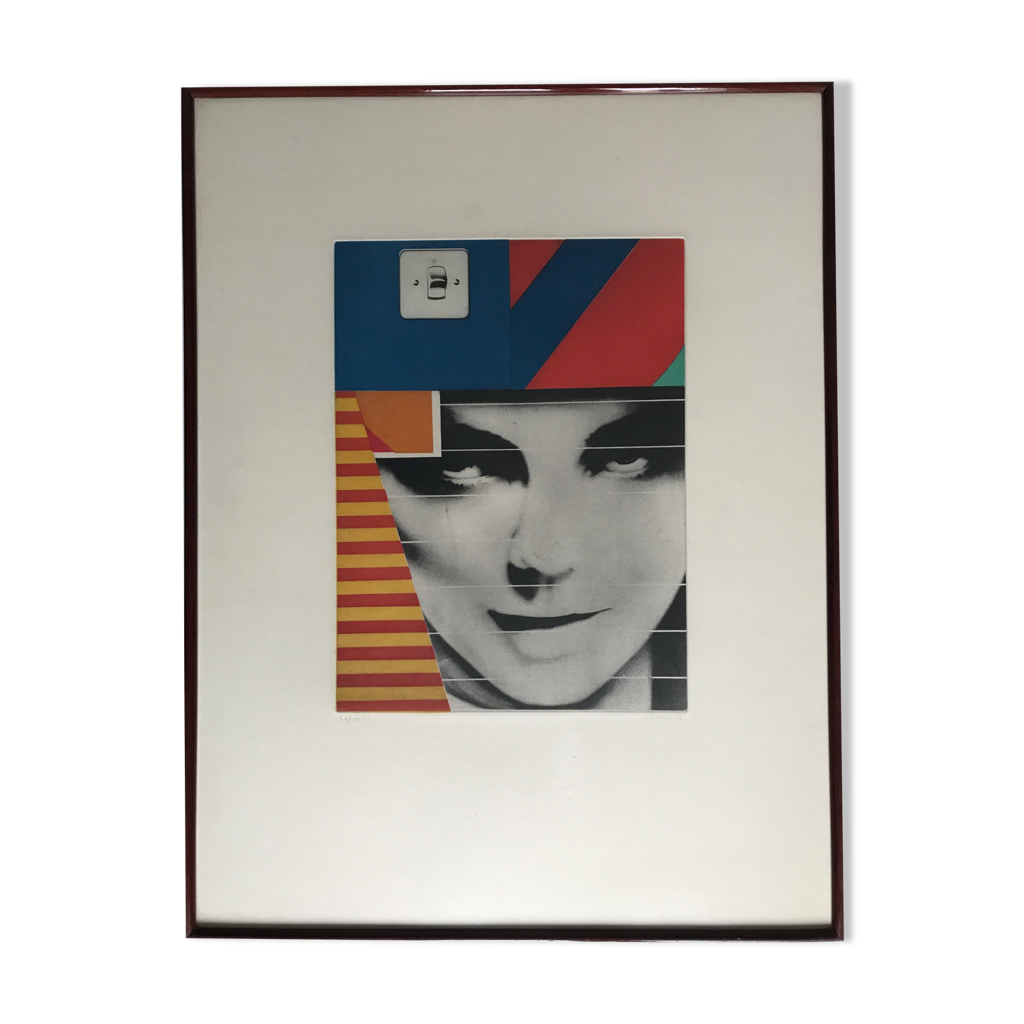 Camille BRYEN : Marcel Duchamp, 1971 - Gravure aquatinte signée - Art Moderne