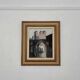 Original mid-century Swedish oil on canvas – “Entrance” by Reuben Hedin – vintage & framed – 55 × 63 cm