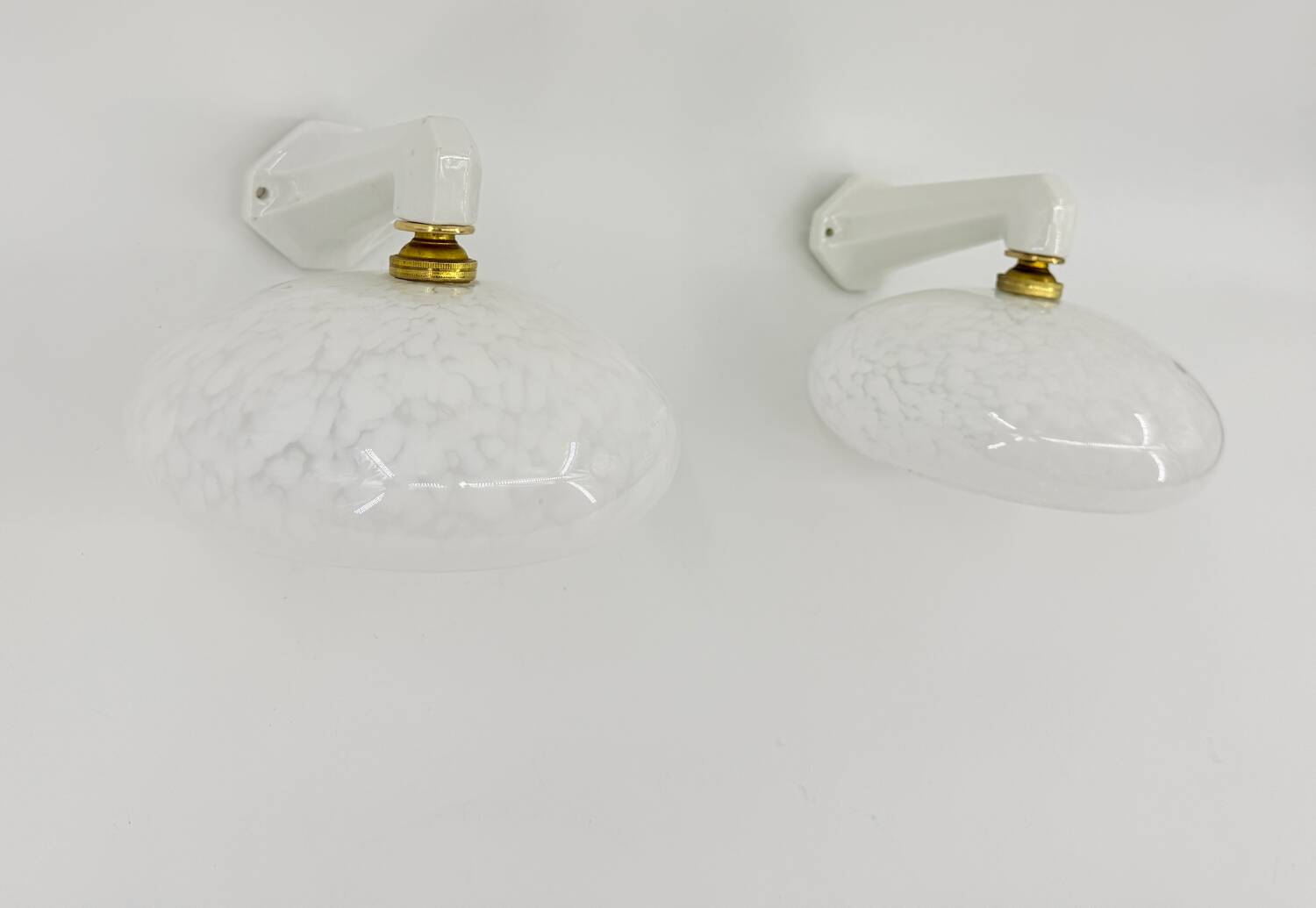 Art Deco porcelain wall lights