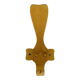 Curved wooden coat hook, 1960s vintage