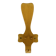 Curved wooden coat hook, 1960s vintage