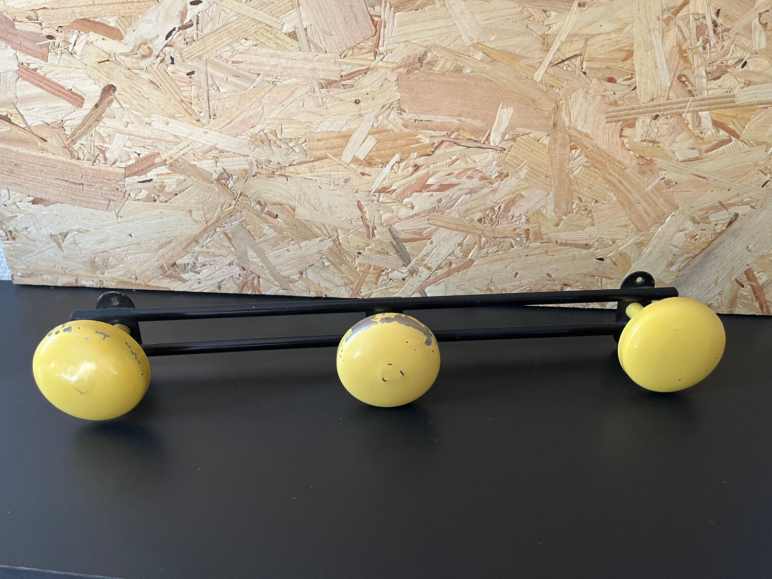 Vintage metal coat rack