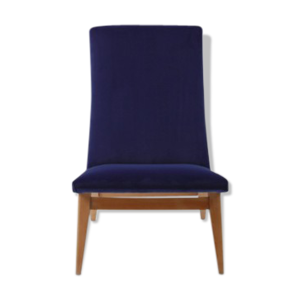 Fauteuil vintage en velours