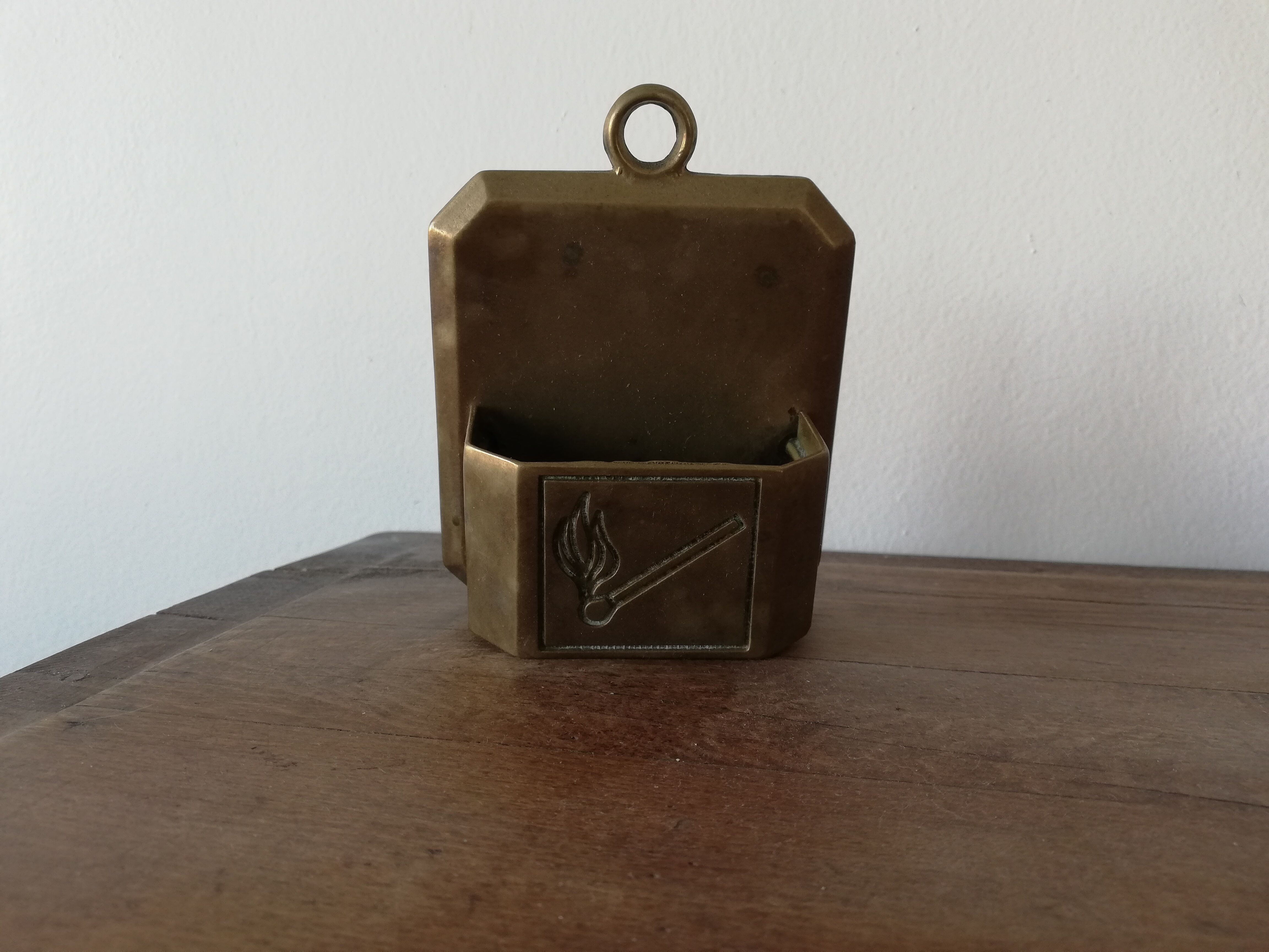 Vintage yellow copper ashtray