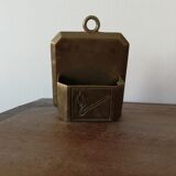Cendrier en cuivre jaune vintage