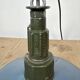 Industrial Blue Enamel Military Pendant Lamp with Cast Aluminium Top, 1960s