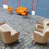 Set 1 canapé sofa scandinave 1 fauteuils Danois années 50 60
