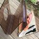 Vinyl doors/ magazines plexiglass form W